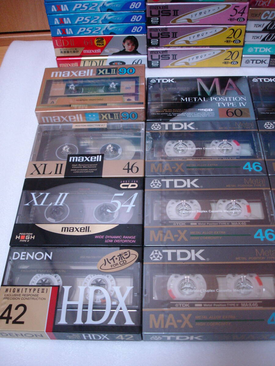 ◆maxell TDK AXIA That's DENON FUJI オーディオカセットテープ６８本(メタル１３本・ハイポジ３６本・ノーマル１９本)♪♪_画像2