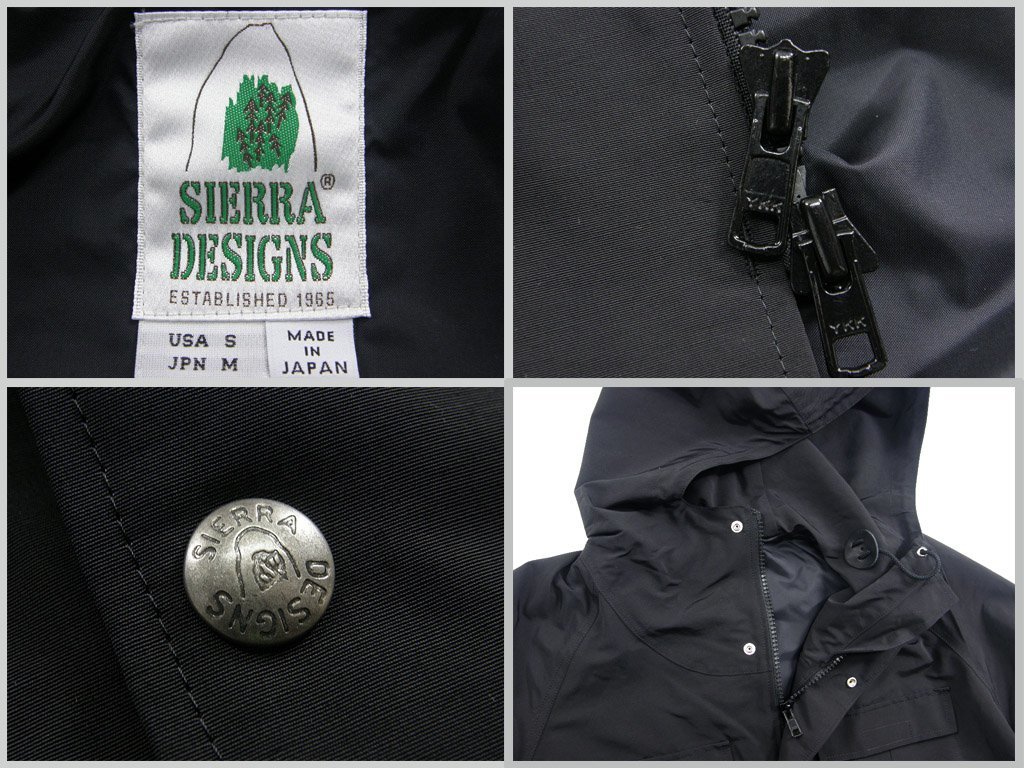 新品 【SIERRA DESIGNS × 417EDIFICE 】別注 Modified LONG MOUNTAIN PARKA 日本製 定価3万8500円 ブラック 黒 M 352169 シェラデザインズ_画像10