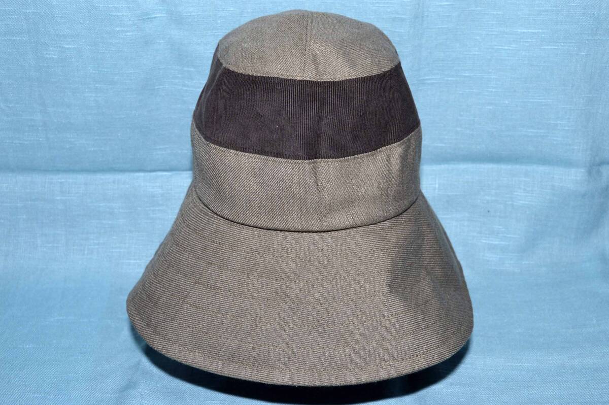  chestnut .bai color * flax 100% hat ( made in Japan * used beautiful goods )