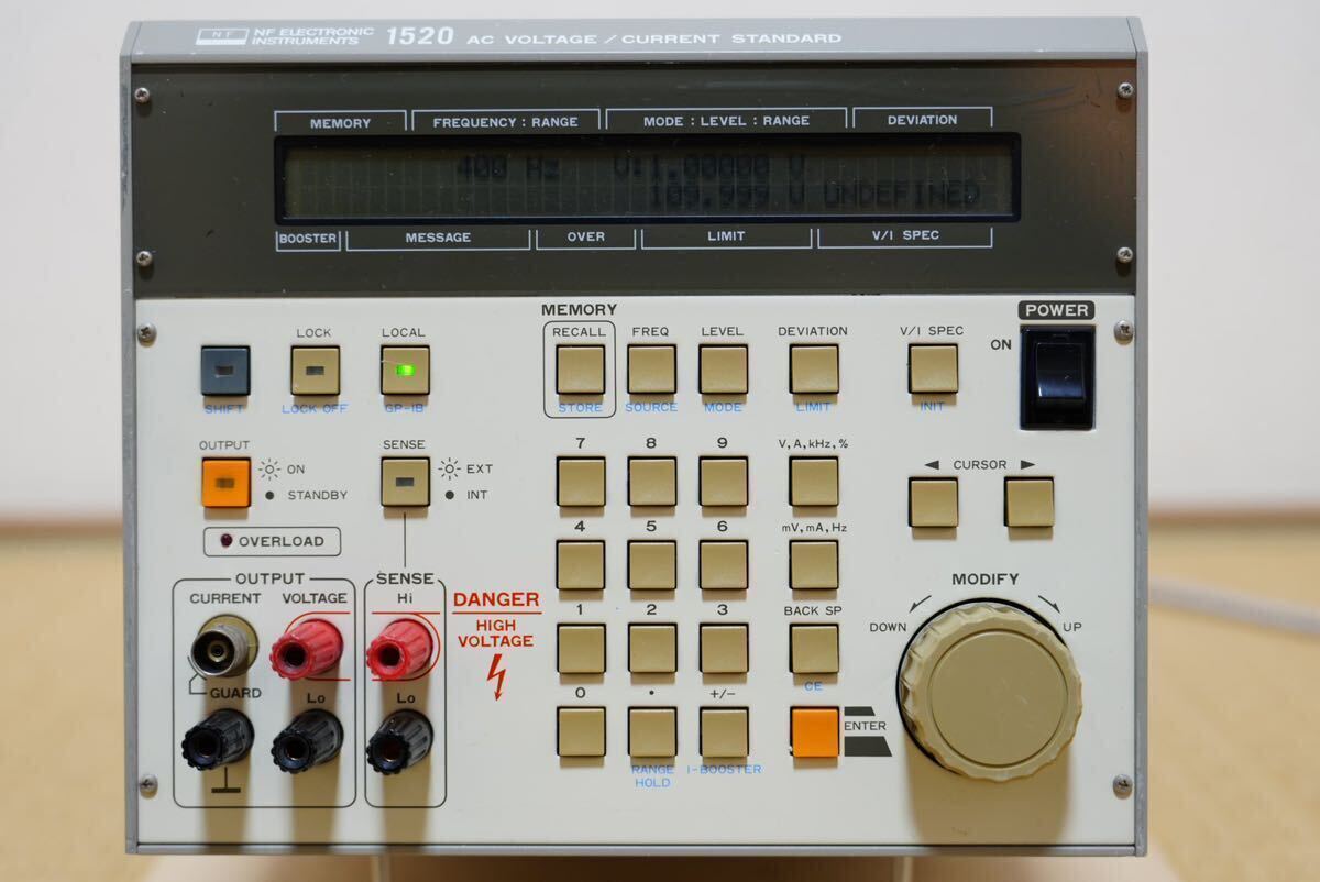 NF 1520 переменный ток напряжение электрический ток стандарт AC VOLTAGE / CURRENT STANDARD