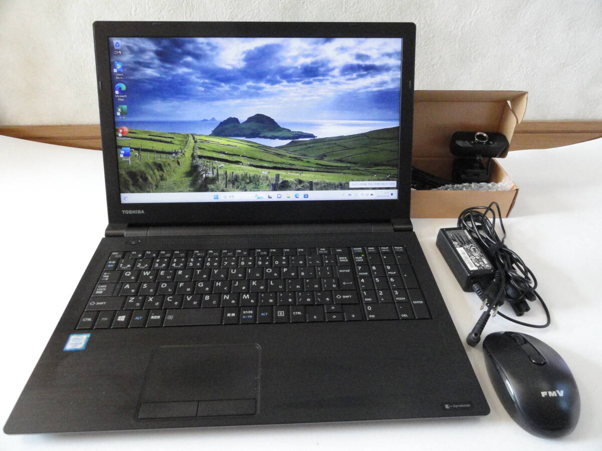 ☆☆お奨めDVD TOSHIBA B55/B ビジネスブラックSSDWin11 Corei3とってもスタイリッシュな綺麗な美品な中古品 Corei3☆☆_画像1