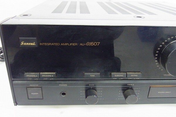 C264-J25-201 SANSUI サンスイ AU-α607 プリメインアンプ 現状品⑧＠_画像3