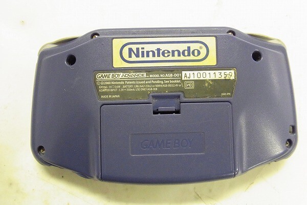 D624-N3-13375 ◎ NINTENDO 任天堂 GAMEBOY ゲームボーイアドバンス ADVANCE AGB-001 ゲーム機 現状品①◎の画像2