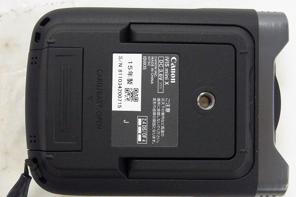 E208-Y20-2472 CANON キャノン iVIS mini X ビデオカメラ FULLHD WiFi 2015年製 現状品①_画像5