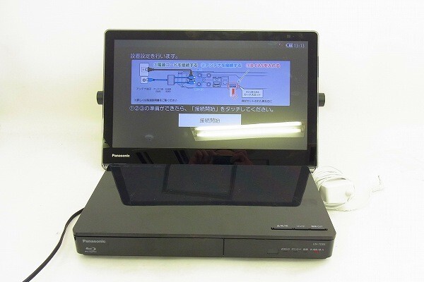 E043-Y2-6630 PANASONIC パナソニック UN-15CTD8D / UN-TD8S ブルーレイレコーダー モニター セット 通電確認済み 現状品③＠の画像1