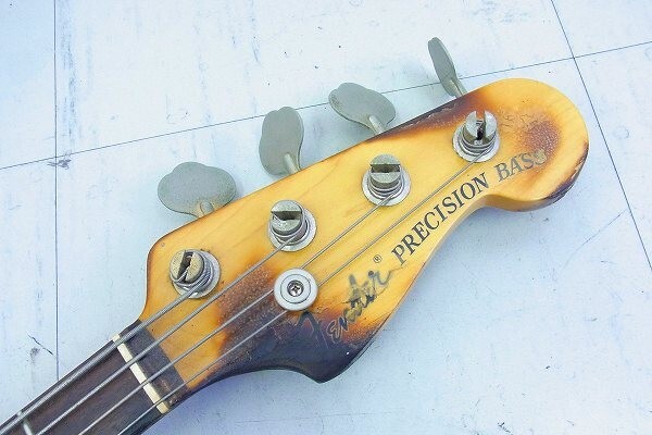 E015-S20-6804 FENDER フェンダー PRECISION BASS JAPAN ベース ギター 現状品③＠_画像3