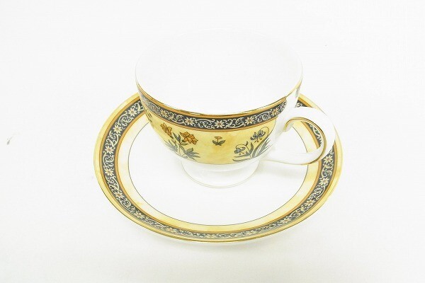 E521-Y32-1001 WEDGWOOD ウェッジウッド INDIA カップ 2客セット 現状品③＠_画像3