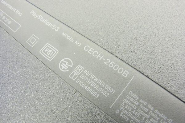 F153-J26-240 SONY ソニー PS3 プレステ3 CECH-2500B 本体 通電確認済み 現状品③＠_画像4