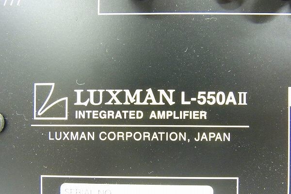 F052-S28-3895 LUXMAN ラックスマン L-550AII プリメインアンプ 通電確認済み 現状品③の画像7