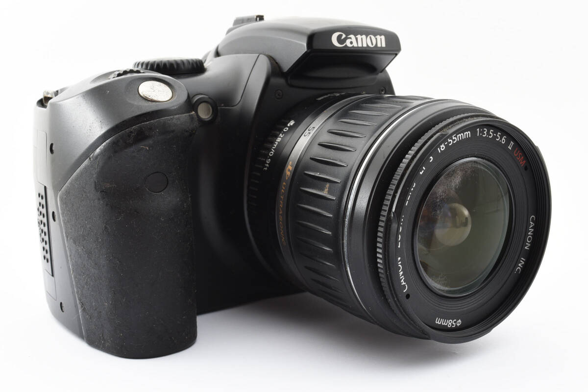 カメラ Canon EOS Kiss Digital / EF-S 18-55mm 1:3.5-5.6 II USM デジタル一眼レフ セット品 ジャンク品_画像4