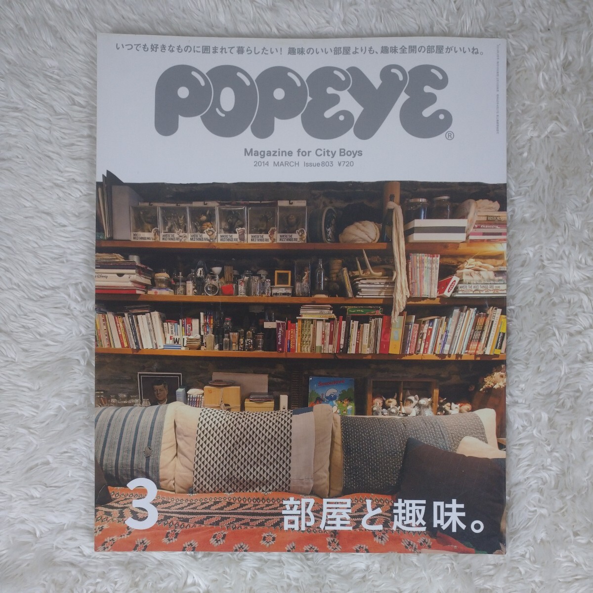 【古本】雑誌 ポパイ POPEYE 803 2014年3月号 特集 部屋と趣味。マガジンハウス インテリア_画像1