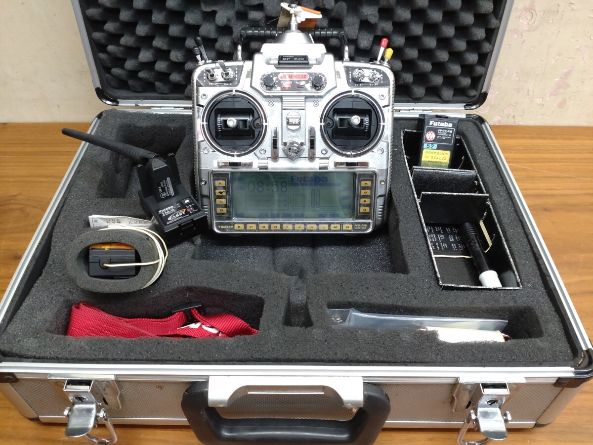  Futaba PCM1024Z Propo transmitter TM-8 FP-TK-FM power supply has confirmed Junk hard case attaching 