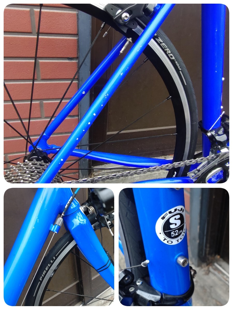 FUJI Fuji road bike Roo be custom roubaix CUSTOM S size 52cm 2×9S operation verification ending beautiful goods 