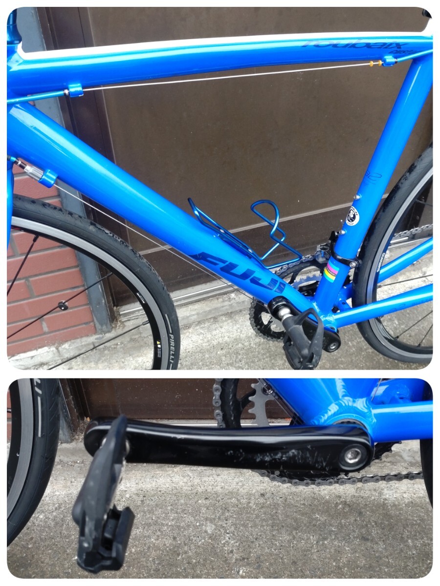 FUJI Fuji road bike Roo be custom roubaix CUSTOM S size 52cm 2×9S operation verification ending beautiful goods 