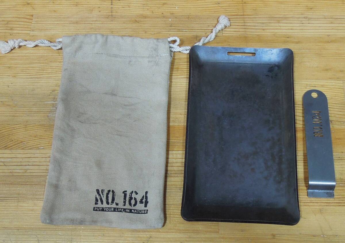 No.164 ヒロシ 独焼鉄板 4.5ｍｍ厚 ソロ用鉄板の画像1