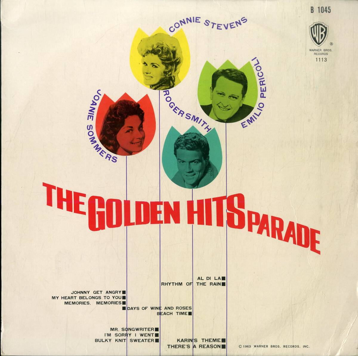 A00585480/LP/コニー・スティーヴンス / ジョニー・ソマーズ / キャノン・シスターズ etc「The Golden Hits Parade (B-1045)」_画像1