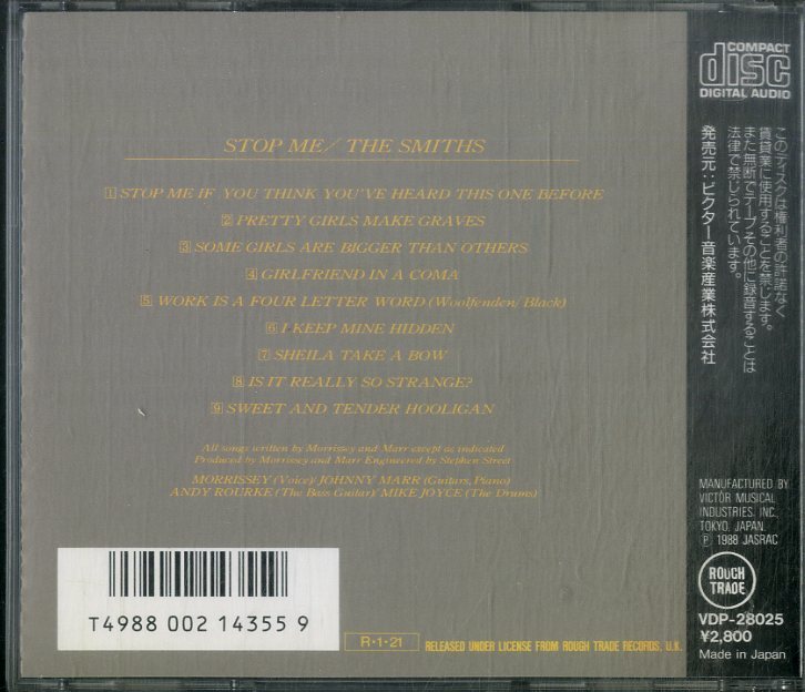 D00158795/CD/ザ・スミス「Stop Me」_画像2