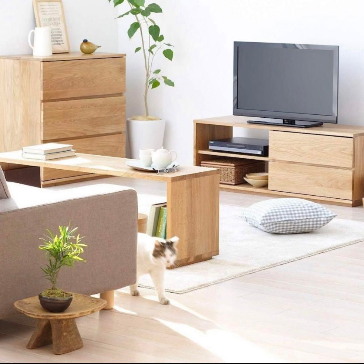 無印良品 MUJI 木製 テーブルベンチ オーク 収納 飾り棚 ロー 無印良品 MUJI 木製 テーブルベンチ オーク 収納 飾り棚 ロー
