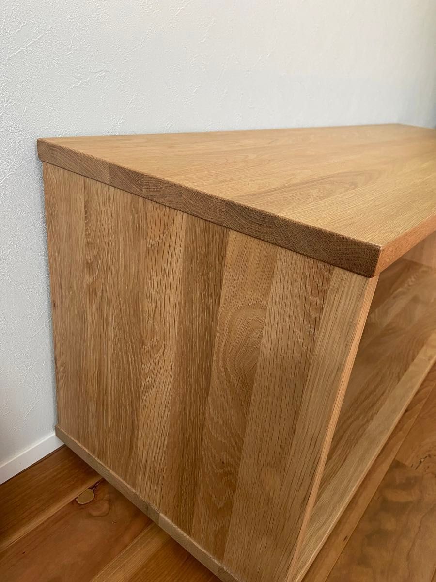 無印良品 MUJI 木製 テーブルベンチ オーク 収納 飾り棚 ロー 無印良品 MUJI 木製 テーブルベンチ オーク 収納 飾り棚 ロー