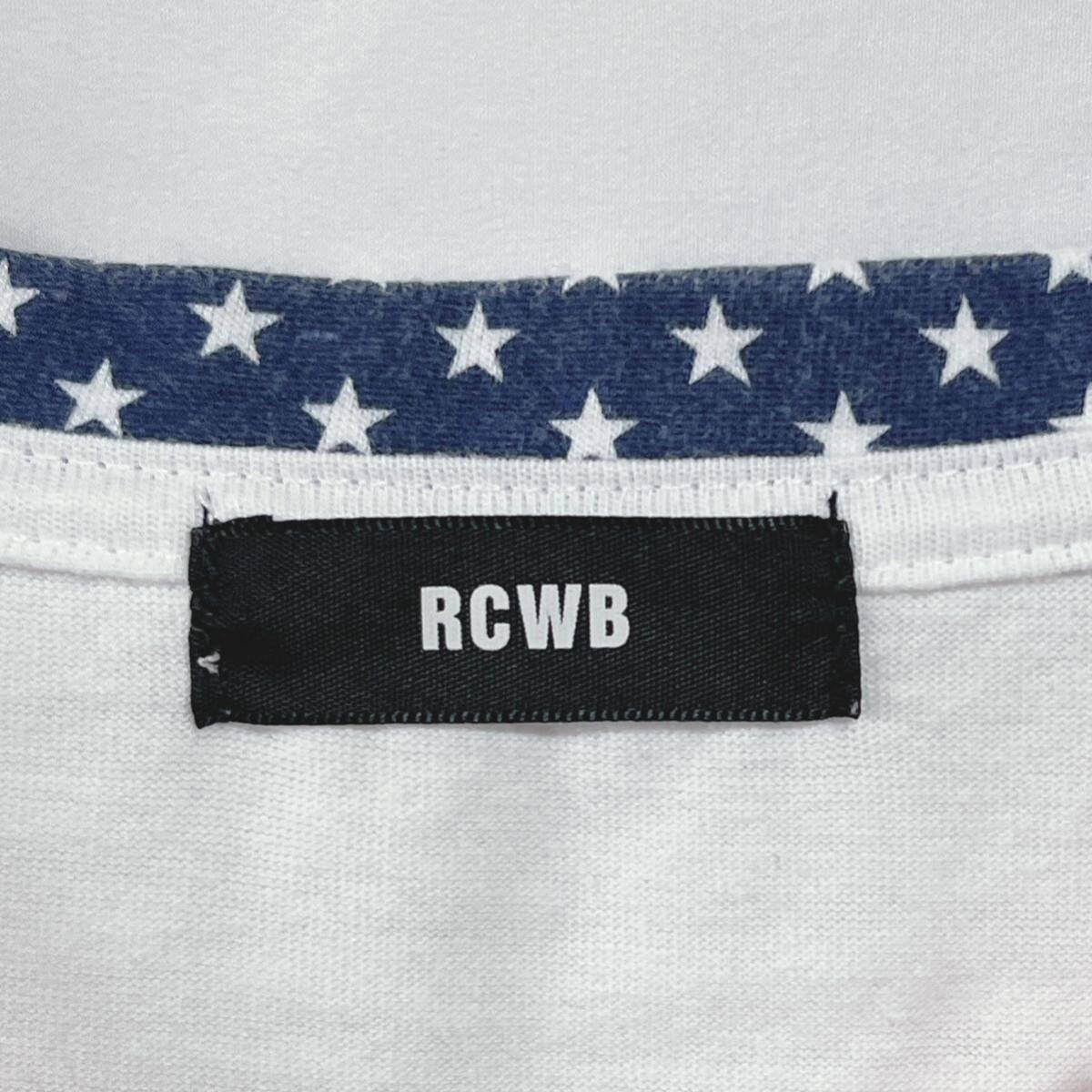 RODEO CROWNS WIDE BOWL 半袖Tシャツ　ポケットTシャツ　星条旗カラー　レディース　フリーサイズ_画像4