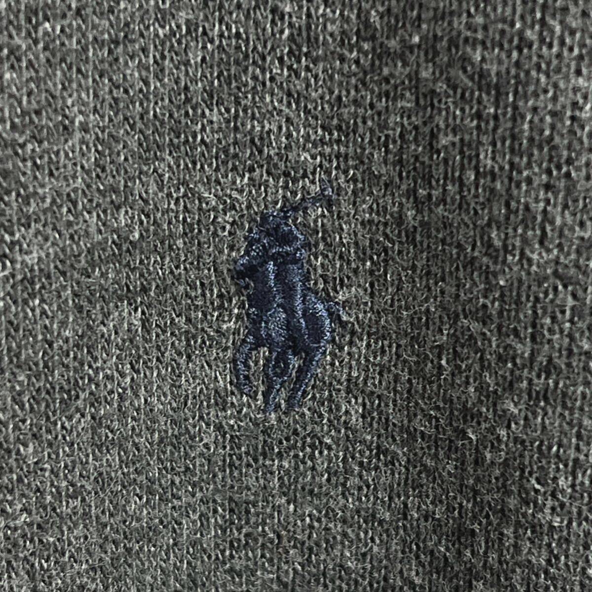 POLO RALPH LAUREN ポロ ラルフ ローレン　ハーフジップ コットンセーター　コットンニット　ポニーロゴ　キッズ　子供服　サイズＬ(14-16)_画像5