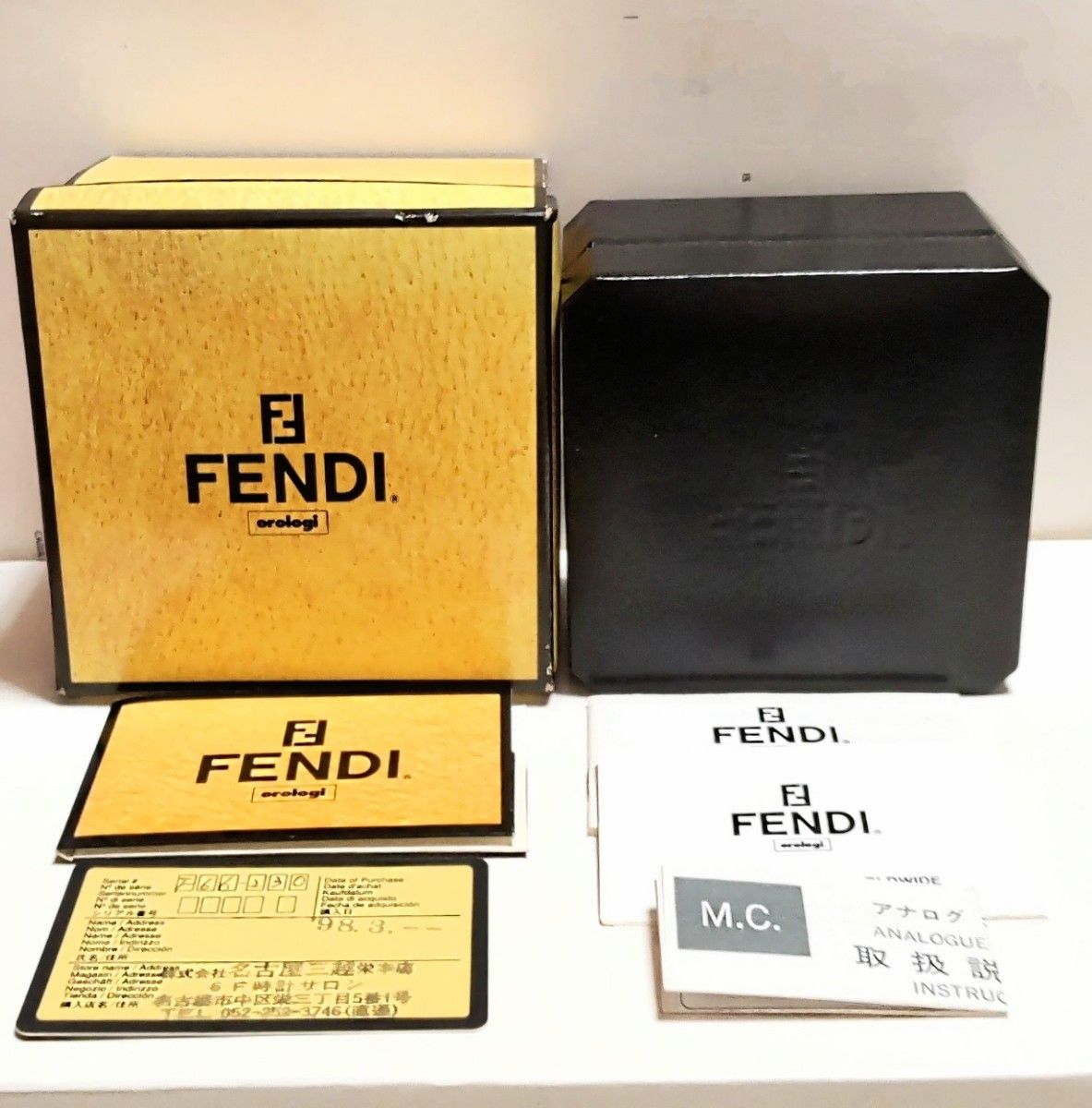 新品未使用★FENDI orologi 660L フェンディ オロロジ 腕時計 ネイビー 箱・保証カード付き