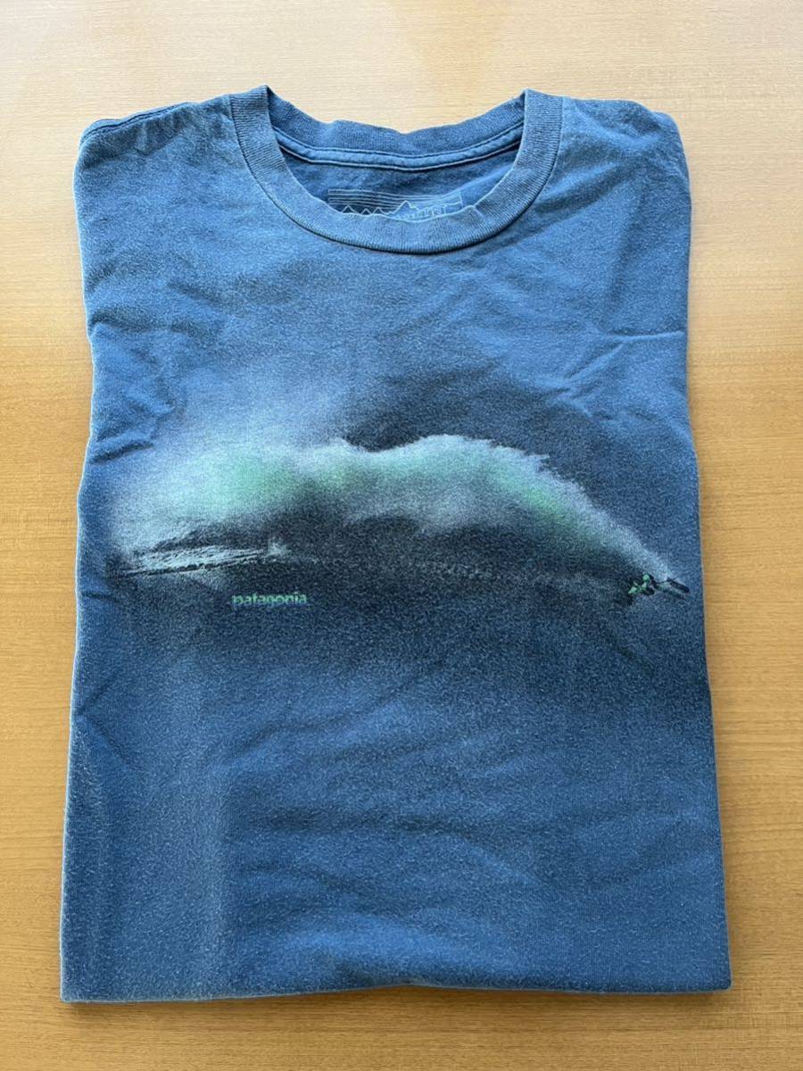 USA製 patagonia S/S TEE 半袖Tシャツ Msize navy パタゴニア_画像1
