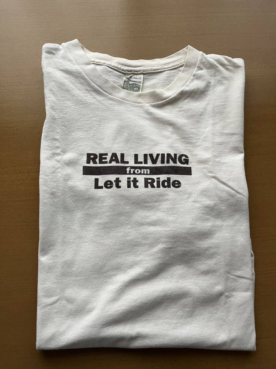 USA製 let it ride 半袖Tシャツ S patagoniaボディ使用 beneficial T's 農夫タグ_画像1