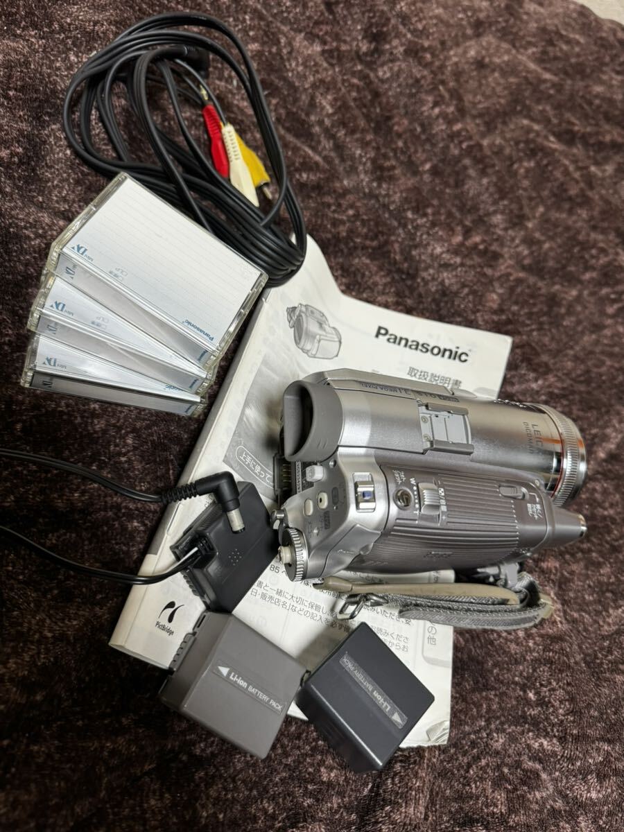 美品 パナソニック デジタルビデオカメラ NV-GS250 Panasonic Handycam バッテリー2個_画像1