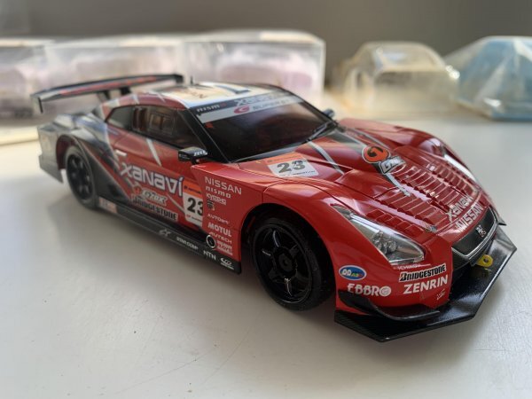 ミニッツ　MINI-Z 　XANAVI NISMO GT-R 2008年 SUPER GT500 　シャシィ付き_画像1