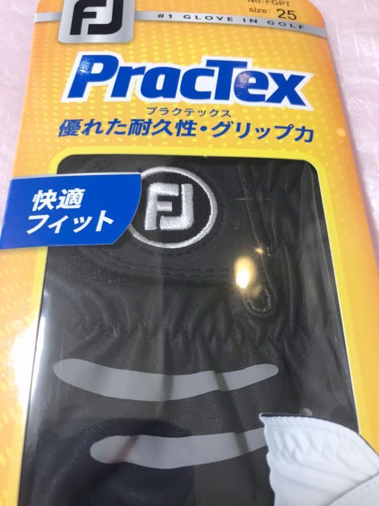  foot Joy Japan regular goods Practex( pra k Tec s) Golf glove ( left hand for ) black 