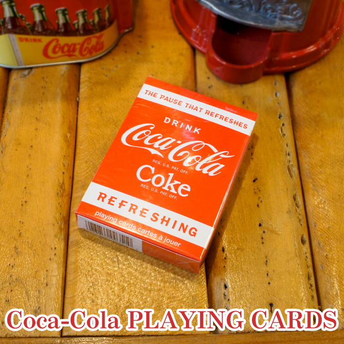 コカコーラ トランプ Coca-Cola PLAYING CARDS BICYCLE バイスクル コーラ デザイン 遊び ゲーム アメ雑 おしゃれ 手品 マジックの画像1