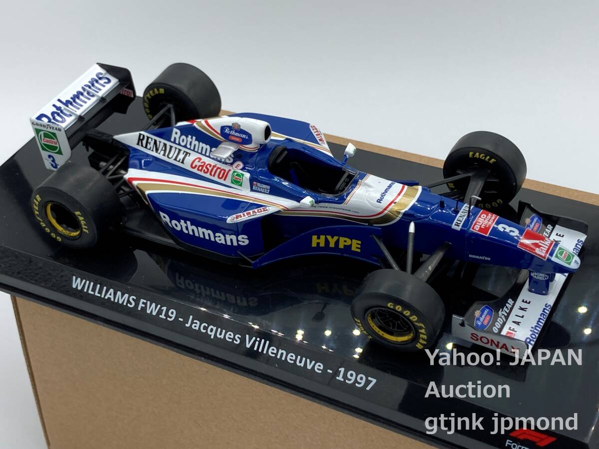 Premium Collectibles 1/24 ウィリアムズ FW19 #3 J.ヴィルヌーブ Rothmans加工 1997 World Champion ビッグスケール F1 コレクション