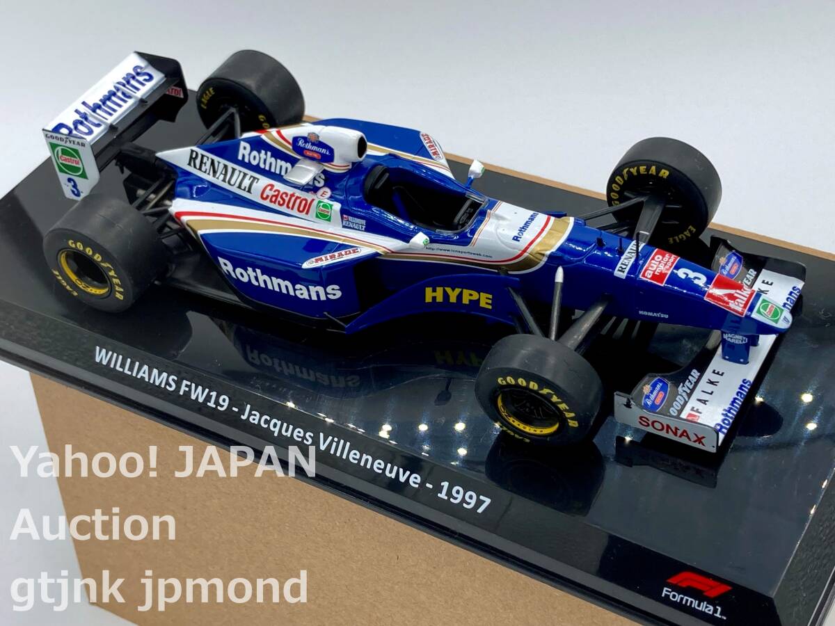 Premium Collectibles 1/24 ウィリアムズ FW19 #3 J.ヴィルヌーブ Rothmans加工 1997 World Champion ビッグスケール F1 コレクションの画像1