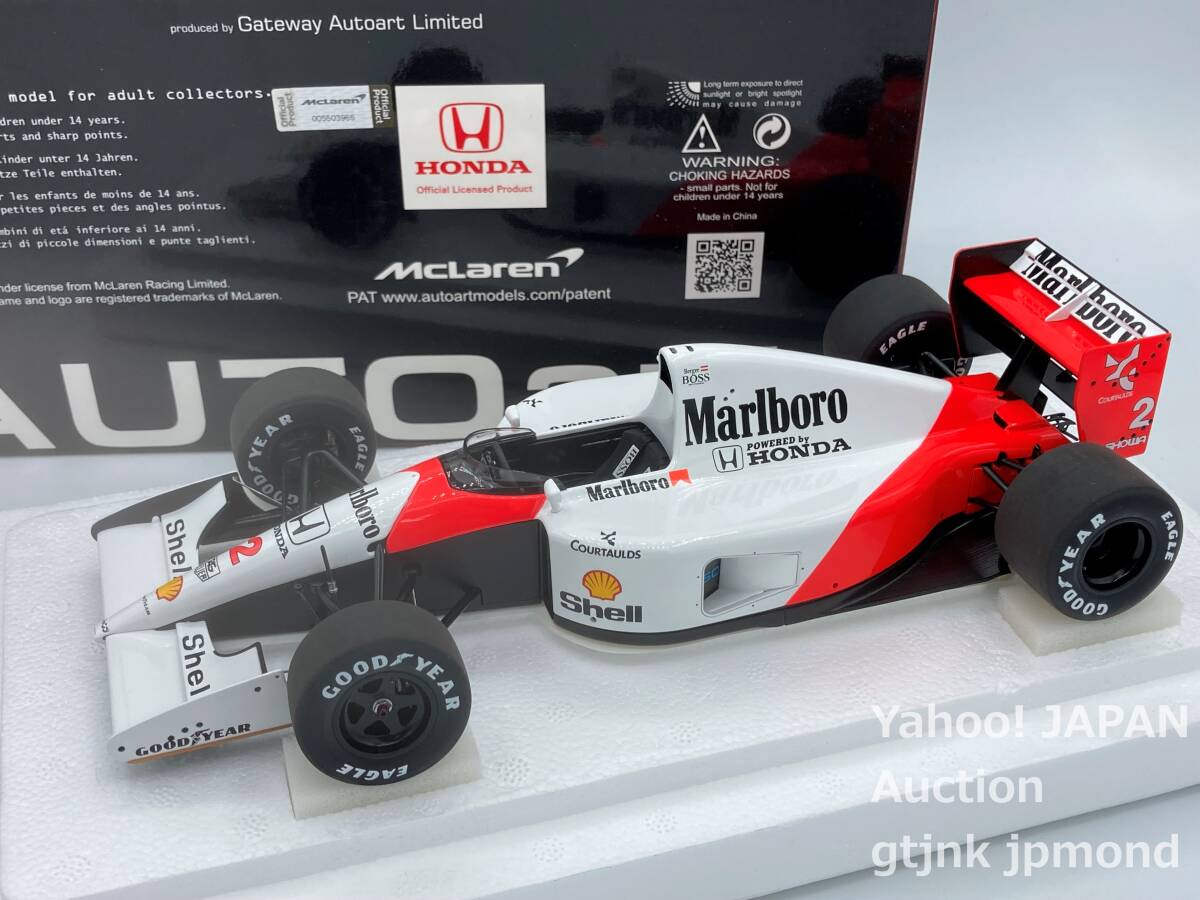  AUTOart 1:18 マクラーレン ホンダ MP4/6 #2 G.ベルガー Marlboro加工品 日本GP優勝 McLAREN HONDA Japanese GP 1991 オートアート_画像1