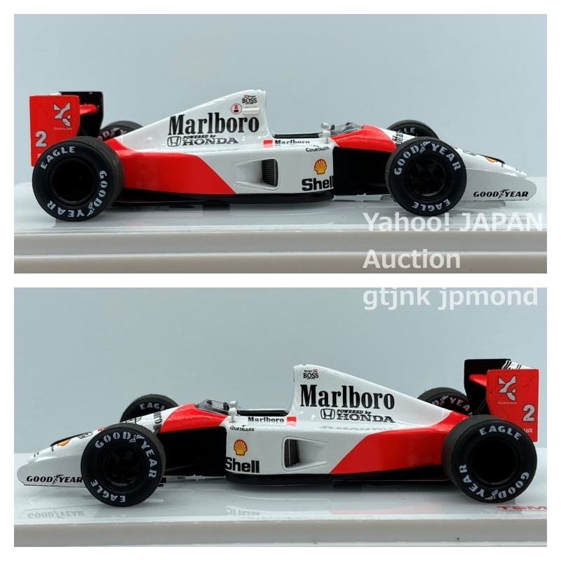 【ラス1】 True Scale Model 1/43 マクラーレン ホンダ McLaren HONDA MP4/6 #2 G.ベルガー Marlboro加工 TSM トゥルースケールモデルの画像4