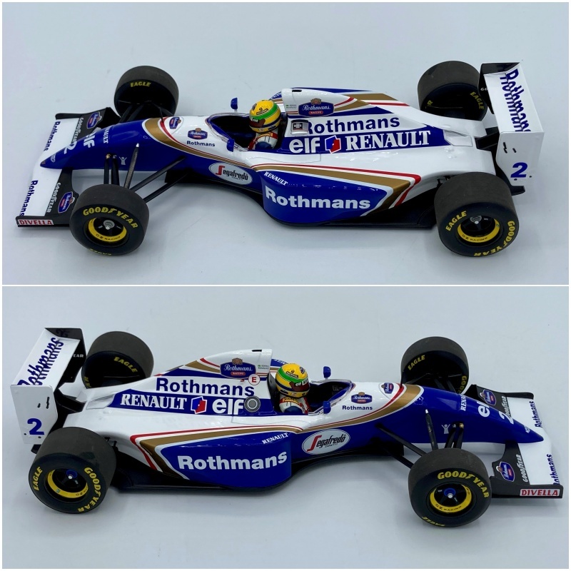 Minichamps 1/18 ウィリアムズ FW16 #2 A.セナ Rothmansデカール加工品 ミニチャンプス サンマリノGP 1994 AYRTON SENNA パッケージ_画像5