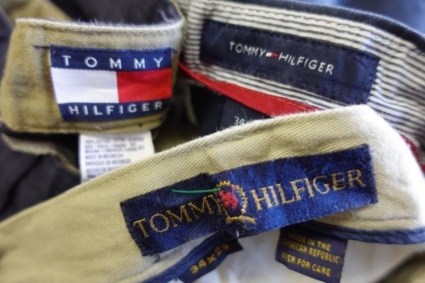 PT-BN52 トミーヒルフィガー TOMMY HILFIGER タックパンツ チノパン￥1～ビンテージUS古着卸セット業者まとめ売り_画像3