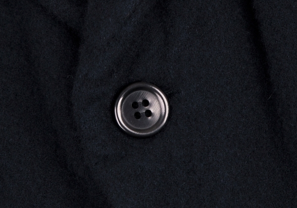 [美品] ローブドシャンブル コムデギャルソン 縮絨ウールモーニングジャケット 紺 L レディース_画像10