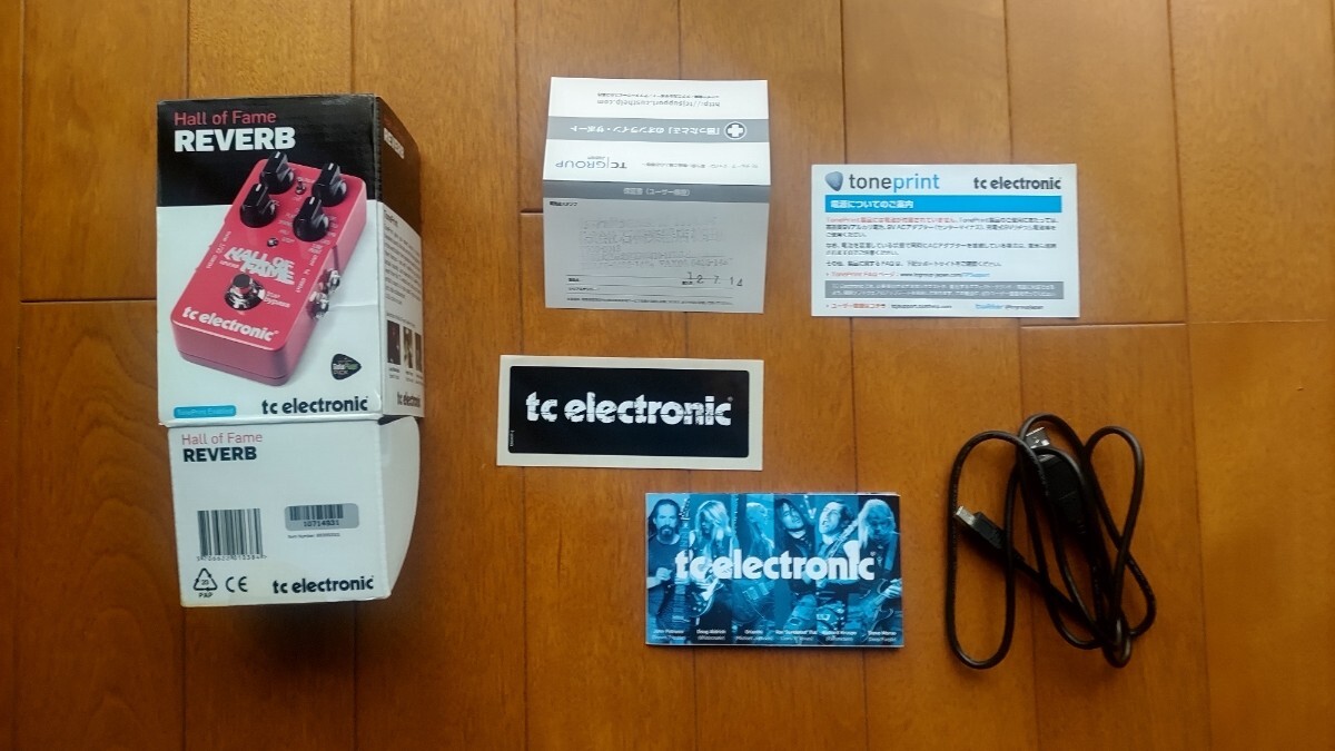 『動作確認済み』tc electronic HALL OF FAME Reverb 『箱、説明書、シール、USBケーブル付き』の画像2