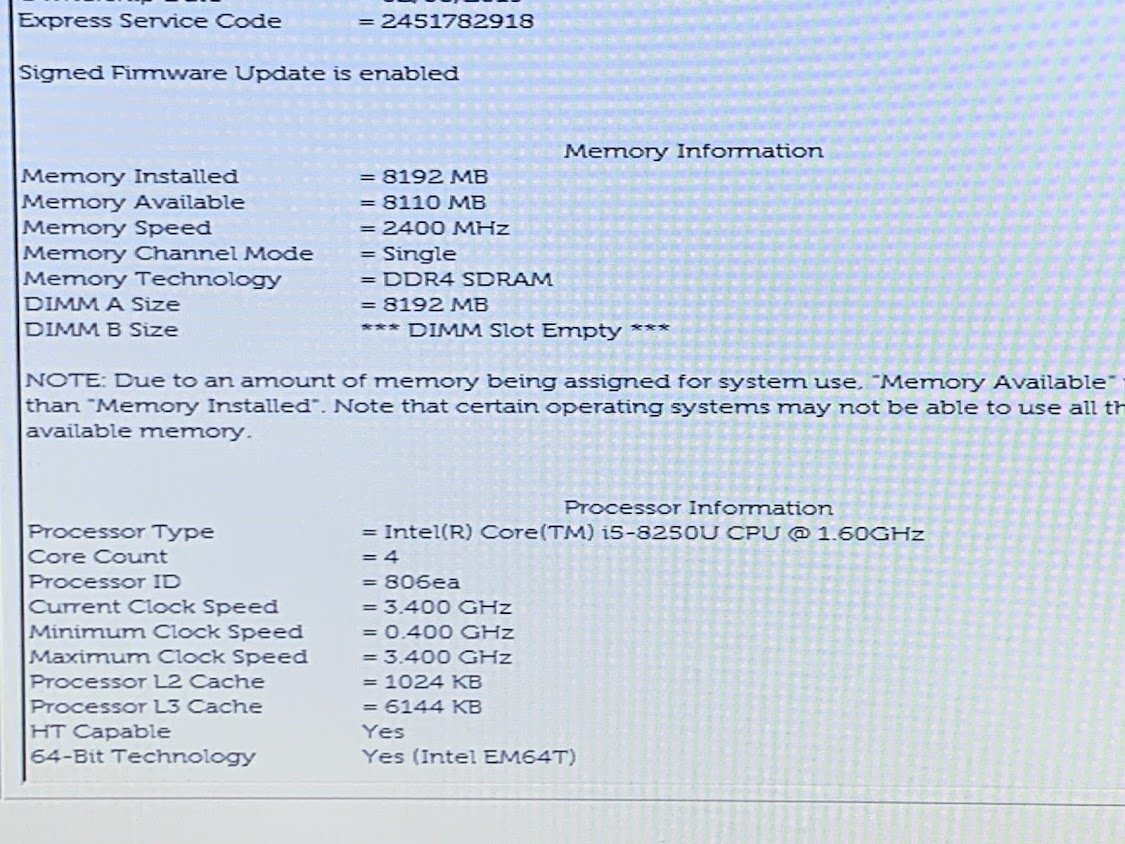 【ハード王】1円～/Dell Latitude3590/Corei5-8250U/8GB/ストレージ無//3549-G21_画像2