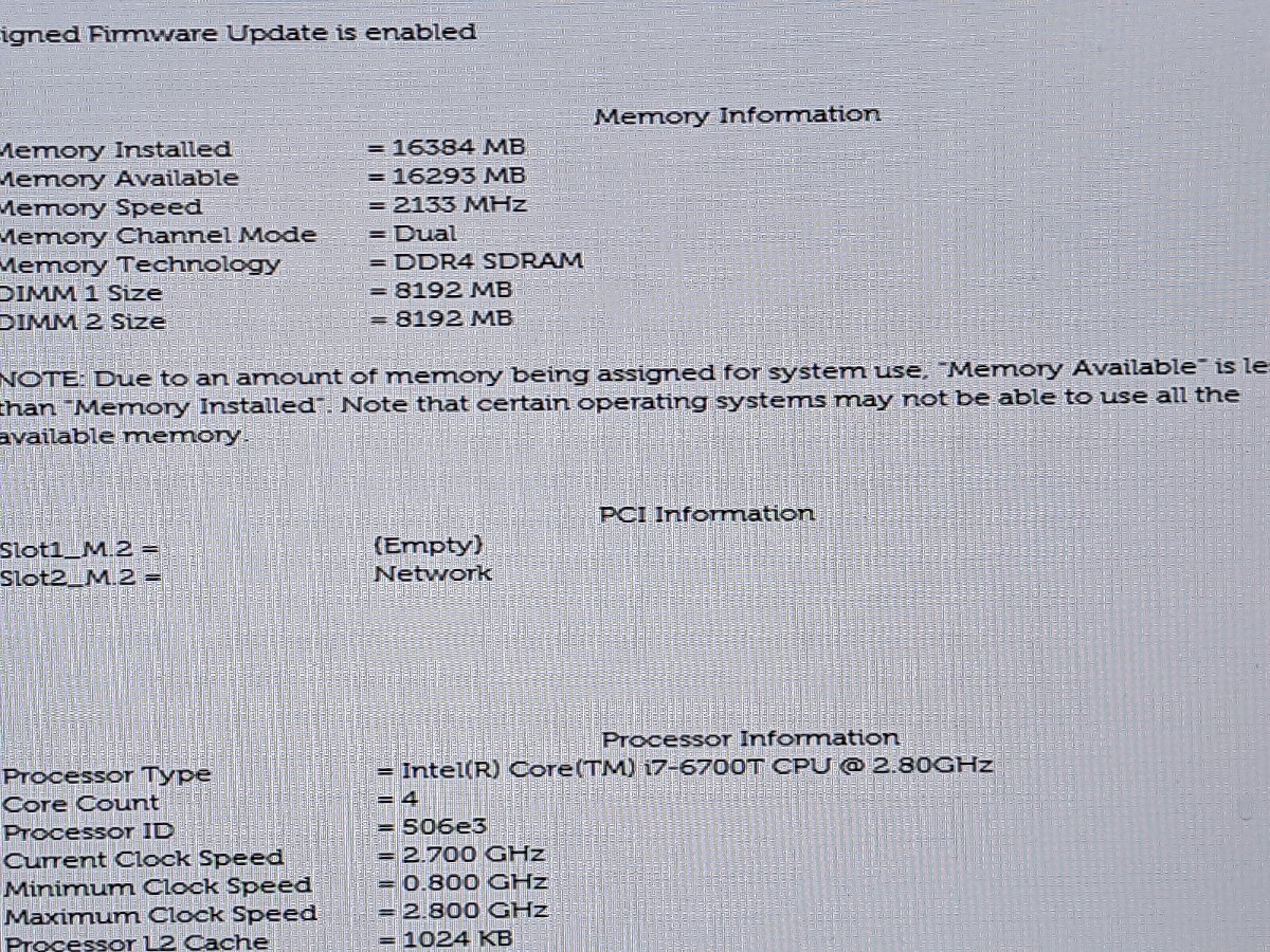 【ハード王】1円～/Dell Optiplex 7040/Corei7-6700T/16GB/SSD256GB/9748-R22_画像2