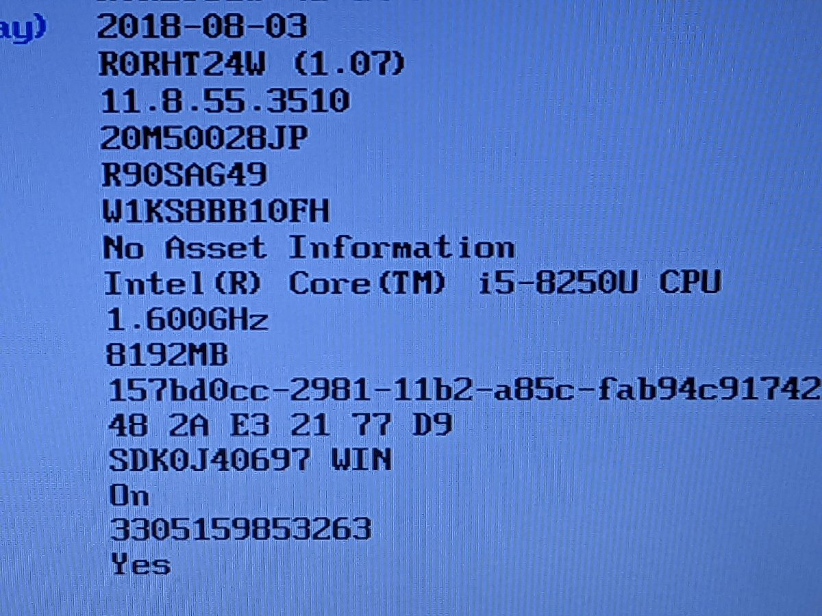【ハード王】1円～/Lenovo ThinkPad L380 20M50028JP/Corei5-8250U/8GB/ストレージ無/10051-D32_画像3