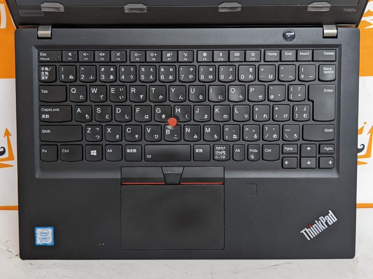 【ハード王】1円～/Lenovo ThinkPad T490s 20NXCTO1WW/Corei5-8565U/16GB/SSD256GB/9751-D32_画像6