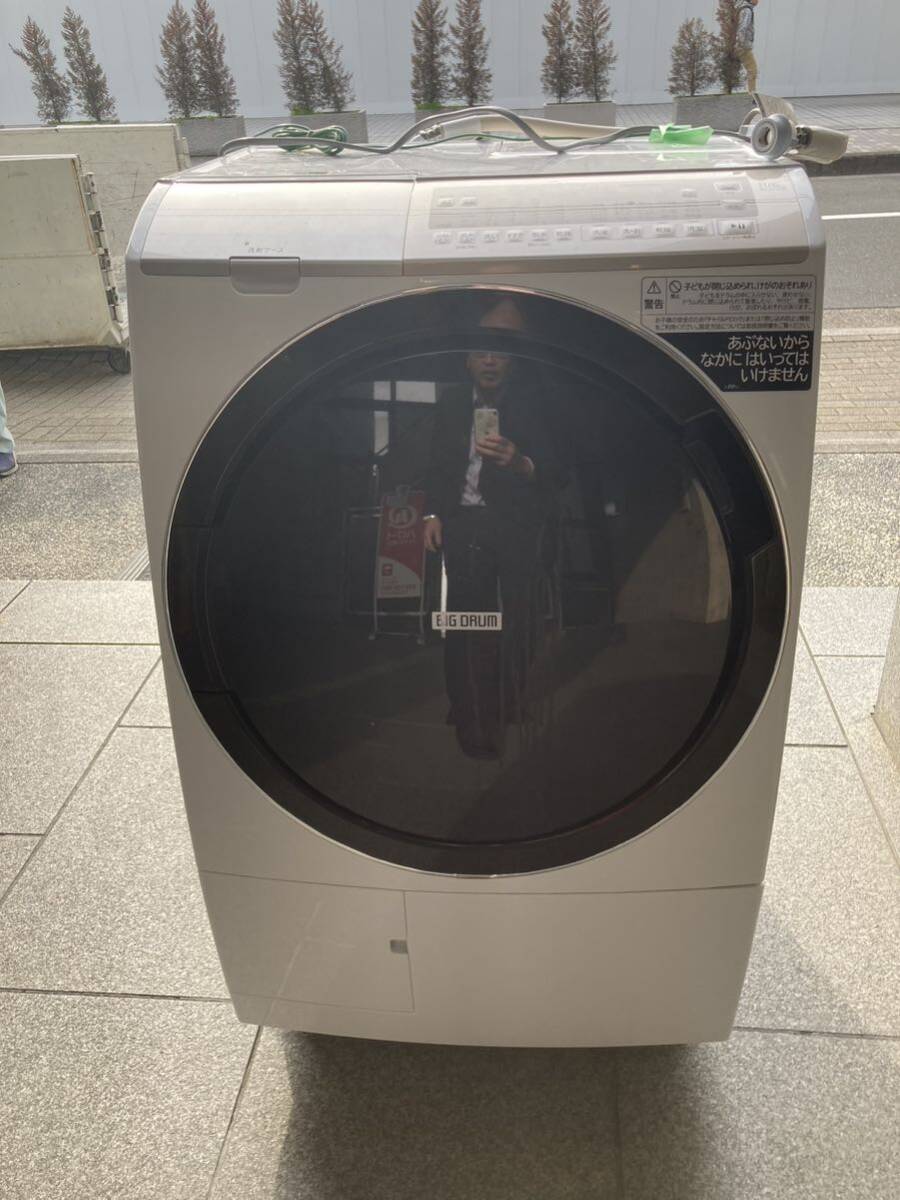 美品　日立 HITACHI ドラム式洗濯機 11kg 左開きタイプ 2023年製 BD-SV110GL ビッグドラム_画像1