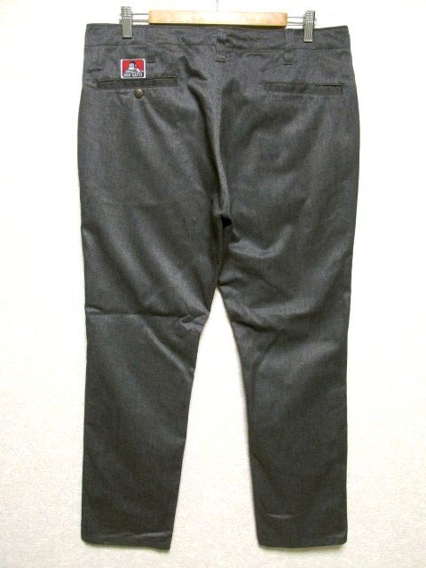 ★美品★BEN DAVIS ベンデイビス テーパード ワークパンツ SIZE34★ダークグレー ストリート スケーター アメカジ 人気モデル BD-15A001の画像2