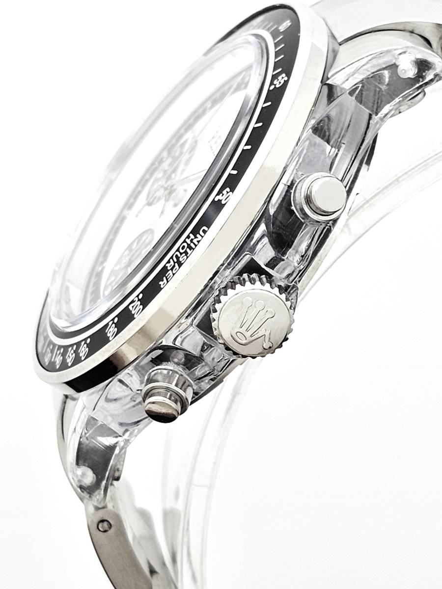【本日特価】RELAX リラックス 王冠ロゴ D6-S ヴィンテージカスタム腕時計 世界で最も人気のポール・ニューマン腕時計 白文字盤 世田谷_画像6