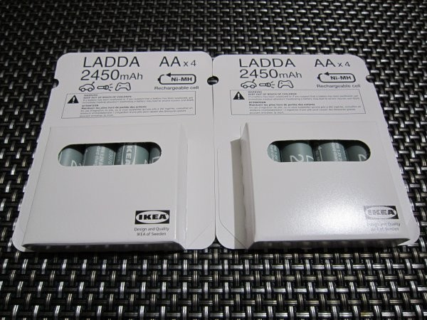 * necessities! new goods unopened *IKEA Ikea LADDAlada rechargeable battery HR6 AA ( single 3 shape ) 1.2V 2450mAh 4 piece ×2 great popularity commodity 