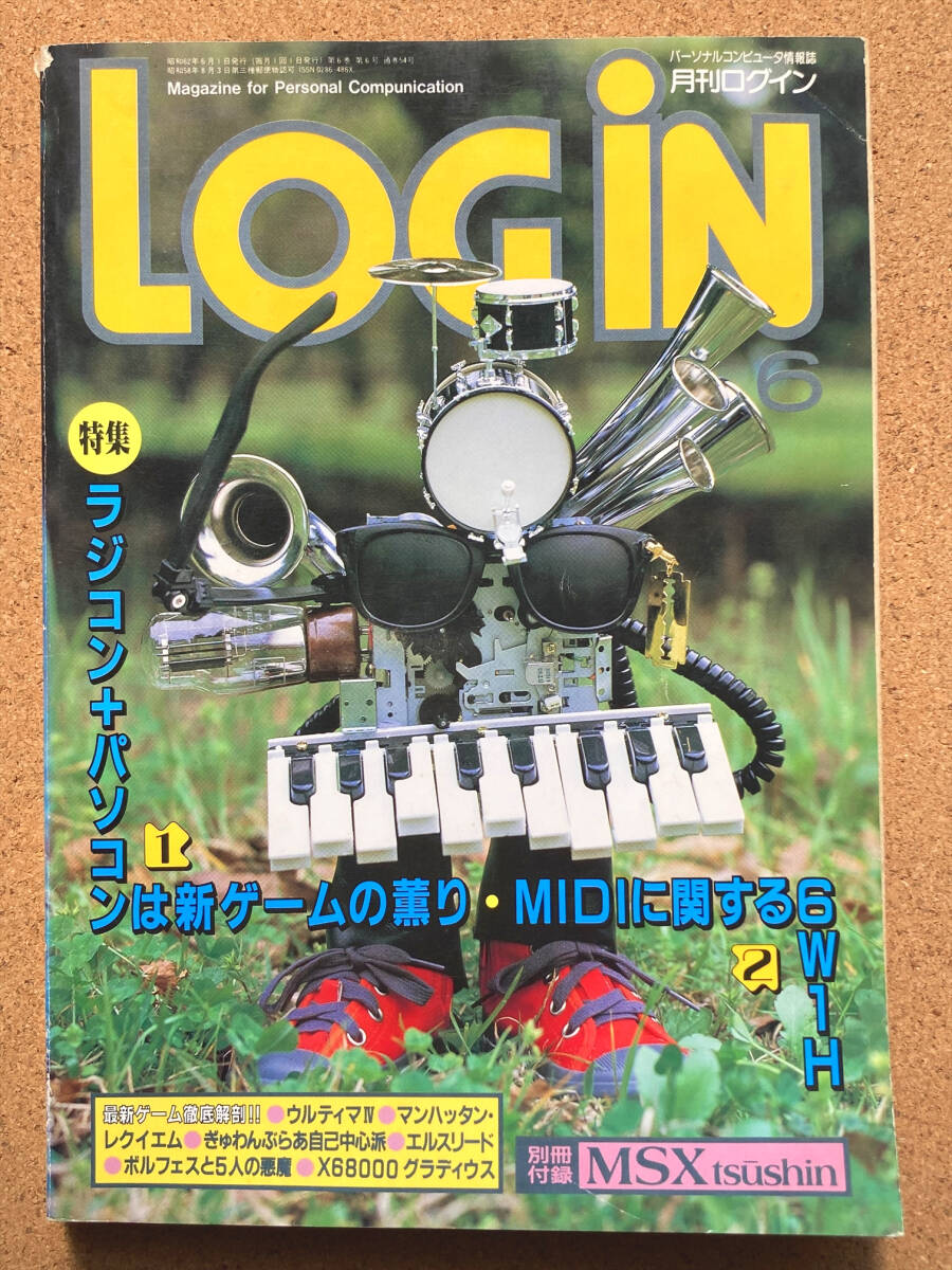月刊ログイン LOGiN 1987年 6月_画像1