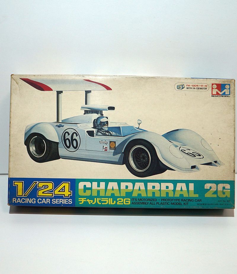 ミツワ 1/24 レーシングカーシリーズ チャパラル 2G モーターライズ シャパラル アメリカ レーシングカー プラモデル_画像1